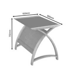 Jual Helsinki 900 Laptop Office Desk, Grey - thumbnail 2