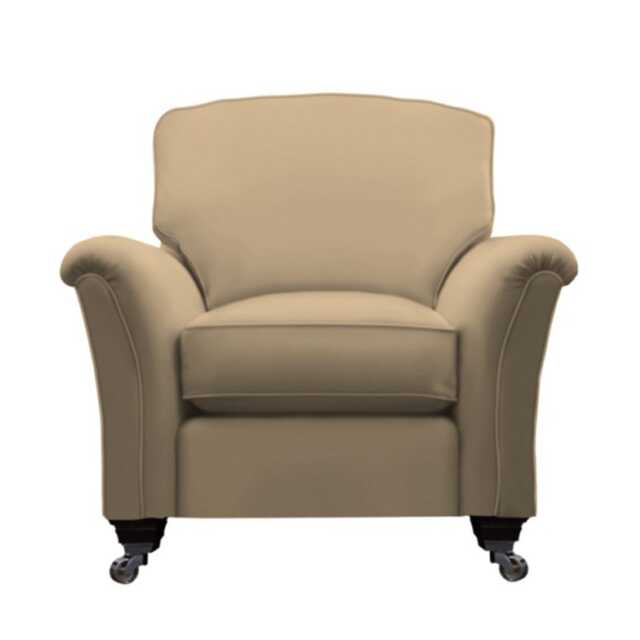 Parker Knoll Devonshire Leather Armchair, Como Taupe