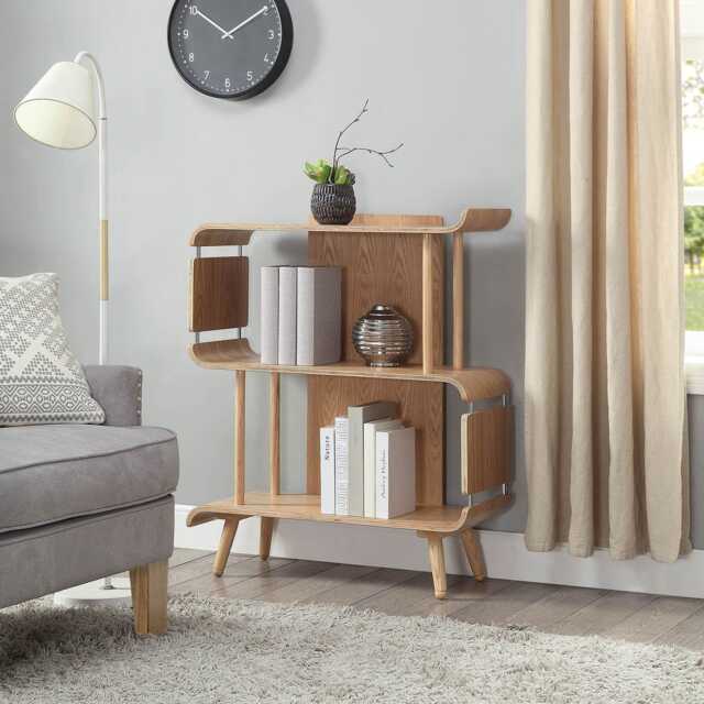 Jual Vienna Short Bookcase, Oak - image 1