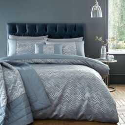 Portfolio Home Antibes Duvet Set, Double, Blue - thumbnail 1