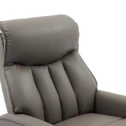 Casa Bali Leather Dual Motor Riser Recliner Armchair, Taupe - thumbnail 3