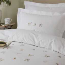 Sophie Allport Snowy Owls Duvet Set, Double, White - thumbnail 2