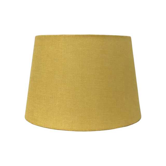Casa Carol Empire Cylinder Lamp Shade, 30cm, Linen, Yellow