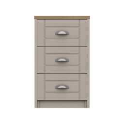 Casa Valencia 3 Drawer Bedside Cabinet - thumbnail 2