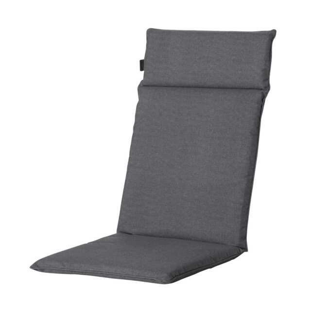 Madison Weather Resistant High Back Garden Chair Cushions, Panama Grey