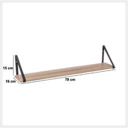 5five Aliaj Wall Shelf, 78cm, Natural - thumbnail 2