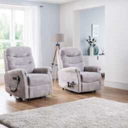 Celebrity Hollingwell Petite Power Recliner Fabric Armchair, Elgin Oyster - thumbnail 3