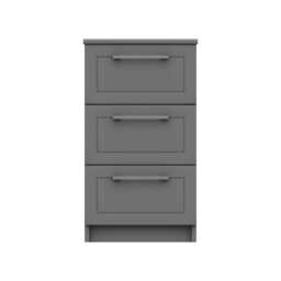 Casa Marseille 3 Drawer Bedside Cabinet - thumbnail 2