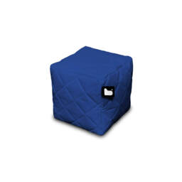 Extreme Lounging B-Box Weather Resistant Quilted Garden Footstool, Blue - thumbnail 1