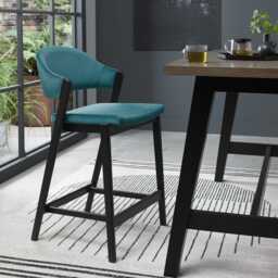 Casa Cambridge Bar Stool, Azure - thumbnail 3