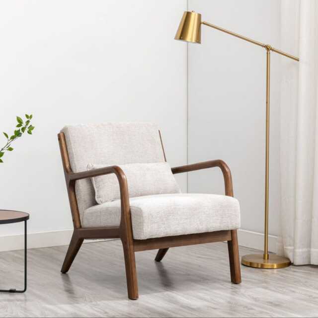 Casa Danna Fabric Armchair, Leto Natural - image 1