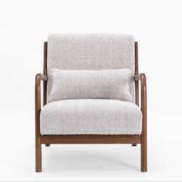 Casa Danna Fabric Armchair, Leto Natural - thumbnail 3
