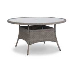 Kettler Charlbury Wicker Garden Dining Set, 6 Seater, Ivory - thumbnail 4