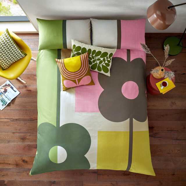 Orla Kiely Abacus Block Duvet Set, Super King, Multicolour - image 1
