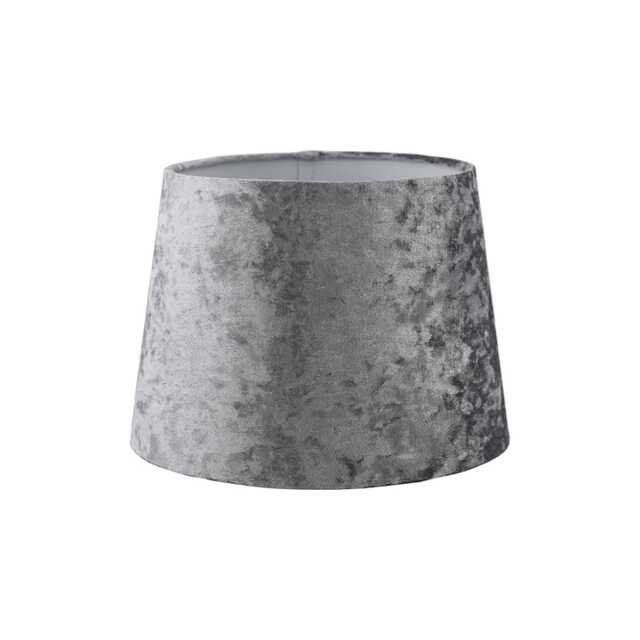 Casa Velvet Empire Lamp Shade, 25cm, Silver - image 1