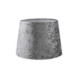Casa Velvet Empire Lamp Shade, 25cm, Silver - thumbnail 2