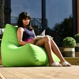 Extreme Lounging Mini B-Bag Weather Resistant Outdoor Bean Bag, Small, Lime - thumbnail 3