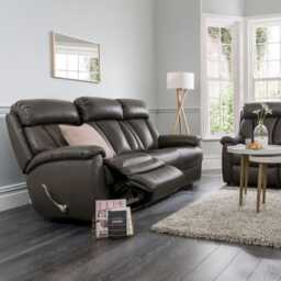 La-Z-Boy Georgina 3 Seater Double Power Recliner Leather Sofa - thumbnail 3