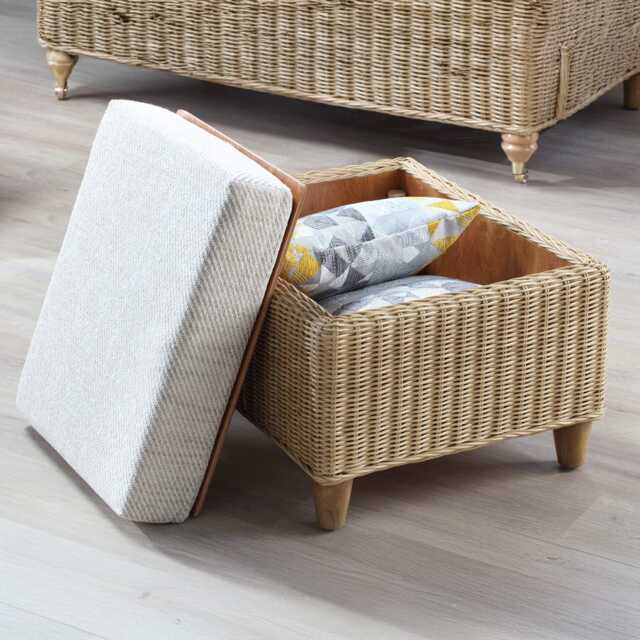 Desser Seville Cane Footstool - image 1