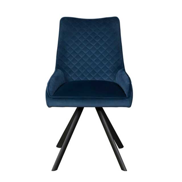 Casa Brooklyn Velvet Dining Chair, Blue - image 1