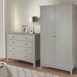Casa Carla 4 Drawer Chest, Light Grey - thumbnail 2
