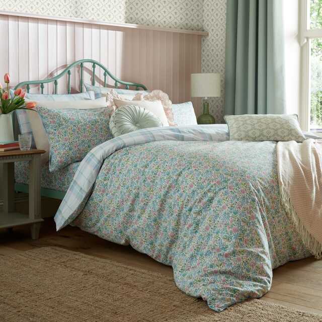 Laura Ashley Sherston Duvet Set, Single, Powder Blue - image 1