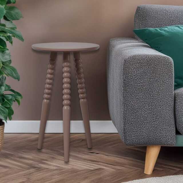 Casa Bobble Round Side Table, Brush Pink - image 1