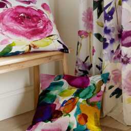 Bluebellgray Rose Cushion, Fuchsia - thumbnail 2