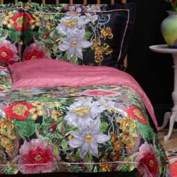 Timorous Beasties Berkeley Blooms Duvet Set, Double, Midnight - thumbnail 4