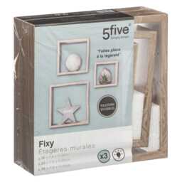 5five Fixy Cube Wall Shelves, Set of 3, Oak - thumbnail 2