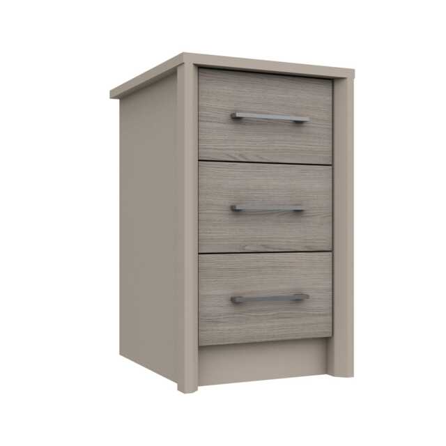 Casa Lyon 3 Drawer Chest of Drawers, Grey Oak - image 1
