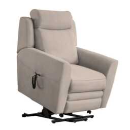 Parker Knoll Dakota Lift & Rise Power Recliner Leather Armchair, Roma Putty