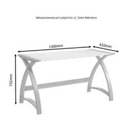 Jual Helsinki 1300 Laptop Office Desk, Walnut - thumbnail 2