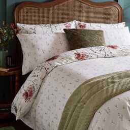 Laura Ashley Pallington Bloom Duvet Set, Double, Ruby - thumbnail 2
