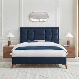 Casa Cali Bed Frame, Double, Blue - thumbnail 3