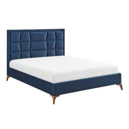 Casa Cali Bed Frame, Double, Blue - thumbnail 1