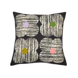 Orla Kiely Textured Flower Cushion, Slate