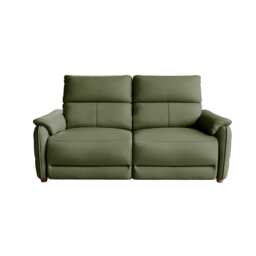 La-Z-Boy Watson 3 Seater Leather Power Recliner Sofa with Head Tilt & Lumbar, Cheshire Sage - thumbnail 2