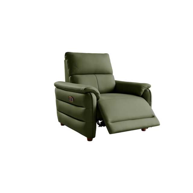 La-Z-Boy Watson Leather Cuddler Power Recliner Armchair with Head Tilt & Lumbar, Cheshire Sage - image 1