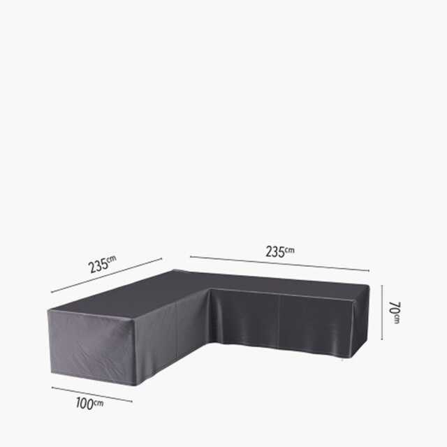 Aerocover Weather Resistant Outdoor Corner Sofa Cover, L-Shape, 235x235x100x70cm - image 1