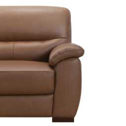 Casa Melody 3 Seater Leather Sofa, Rangers Tan - thumbnail 4