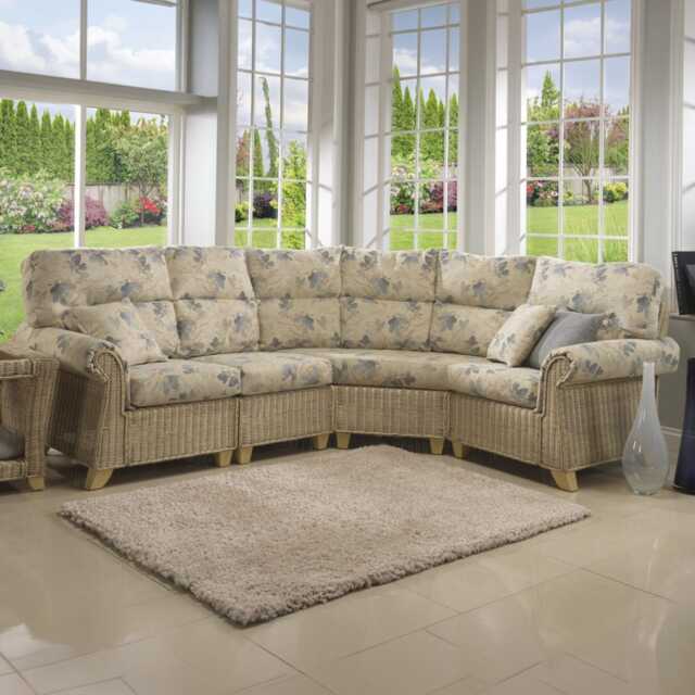 Desser Clifton Cane Corner Sofa, 4 Piece
