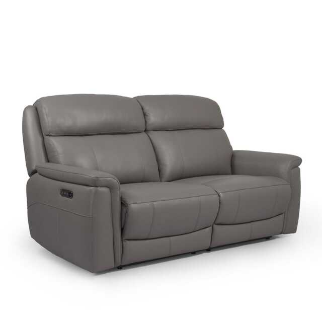 La-Z-Boy Paris 3 Seater Power Recliner Leather Sofa with Head Tilt - image 1