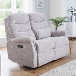 Celebrity Hollingwell 2 Seater Power Recliner Fabric Sofa, Elgin Storm - thumbnail 5