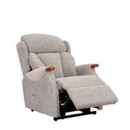 Celebrity Canterbury Petite Power Recliner Cloud Zero Fabric Armchair, Iona Aqua