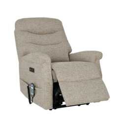 Celebrity Hollingwell Power Recliner Fabric Armchair, Elgin Biscuit