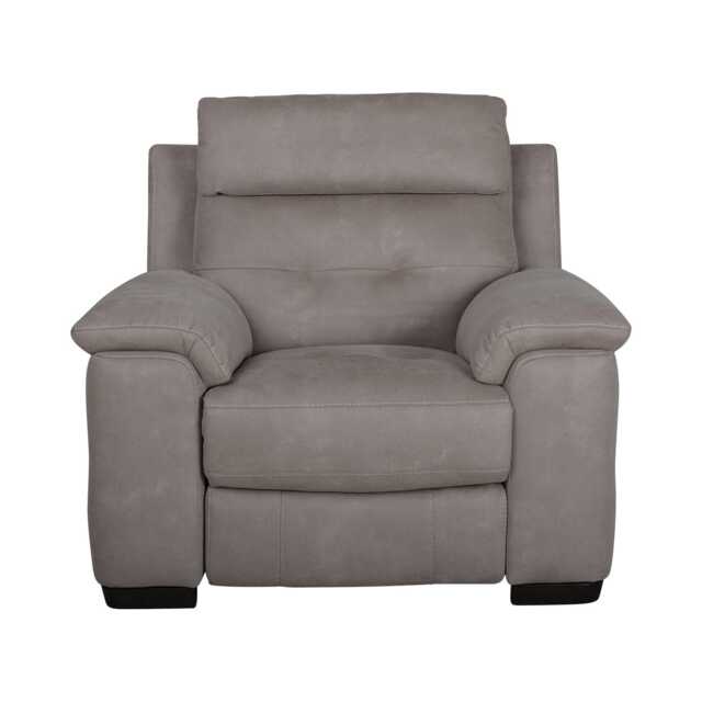 Casa Billy Fabric Power Recliner Armchair, Silver Grey - image 1