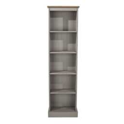 Casa Connor Tall Narrow Bookcase, Grey - thumbnail 3