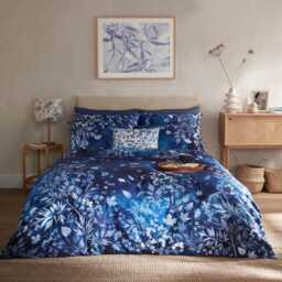 Clarissa Hulse Cyanotype Duvet Set, Super King, Ink Blue - thumbnail 1
