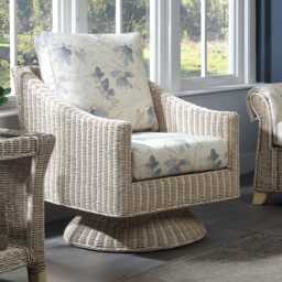 Desser Dijon Cane Swivel Chair - thumbnail 1